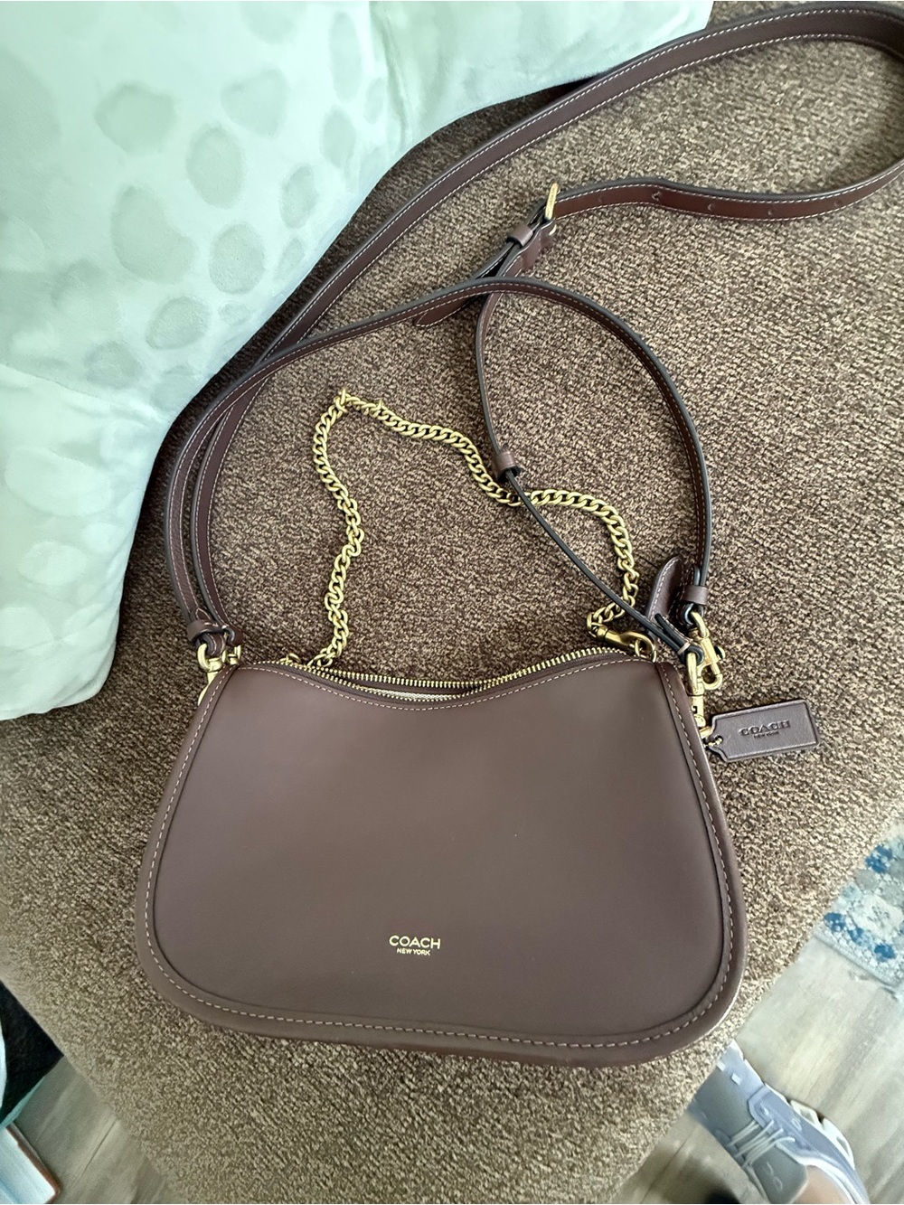 Coach Waverly bag, Leather, Maple, EUC! - Picture 2 of 8
